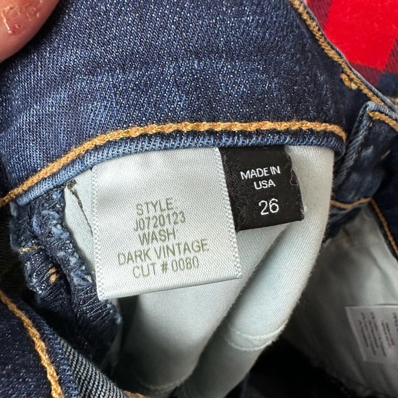 VERONICA BEARD Blue Stripe Carolyn Baby Boot Jeans sz 26 - Picture 12 of 13